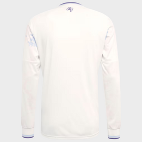 Camisa Aston Villa III Manga Longa 25/26 Adidas Torcedor Masculina - Branca