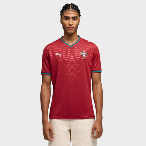 Camisa Portugal I 26/27 - Torcedor Puma Masculina - Vermelha
