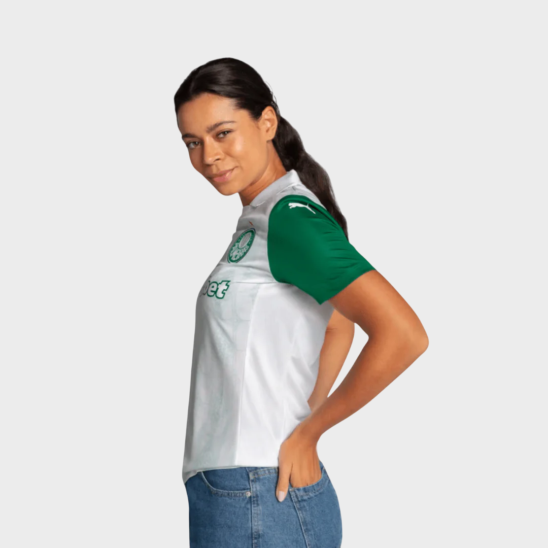 Camisa Palmeiras Feminina II 25/26 - Torcedor Puma - Branca