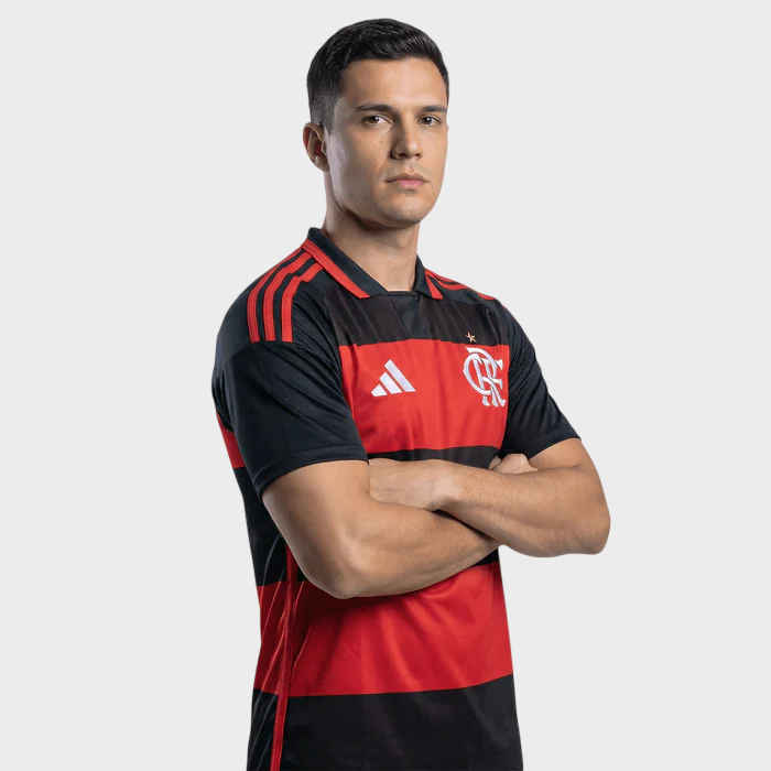 Camisa Flamengo I 26/27 - Torcedor Adidas Masculina - Vermelha e Preta