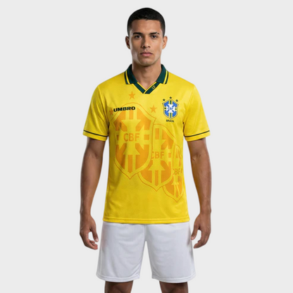 Camisa Seleção Brasileira I 1993/1994 Umbro - Retrô - Amarela