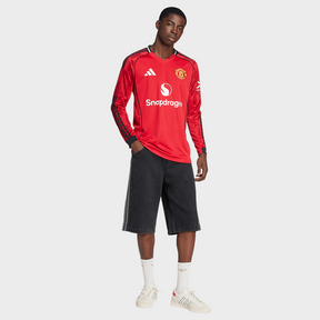 Camisa Manchester United I Manga Longa 25/26 - Torcedor Adidas Masculina - Vermelha