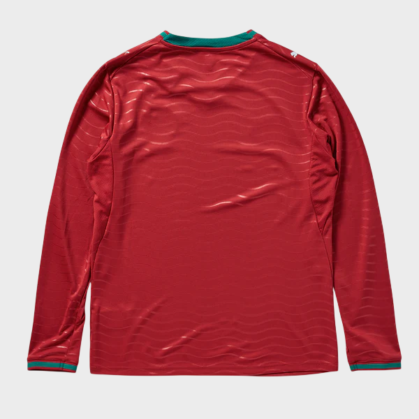 Camisa Portugal I Manga Longa 26/27 - Torcedor Puma Masculina - Vermelha