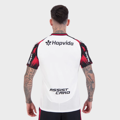 Camisa Flamengo II 25/26 - Torcedor + Patrocínios - Branca