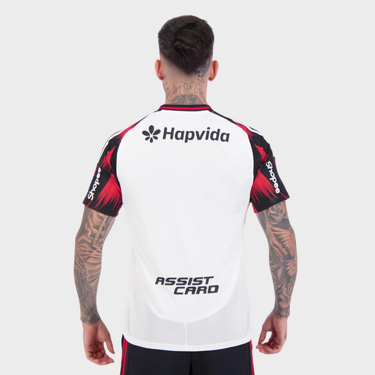 Camisa Flamengo II 25/26 - Torcedor + Patrocínios - Branca
