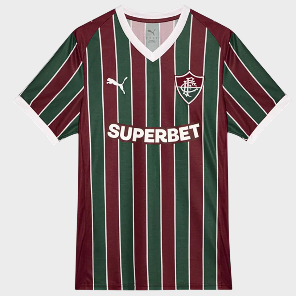 Camisa Fluminense I 26/27 - Torcedor Puma - Vinho e Verde