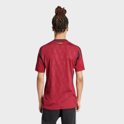 Camisa Bélgica I 24/25 - Torcedor Adidas Masculina - Bordô