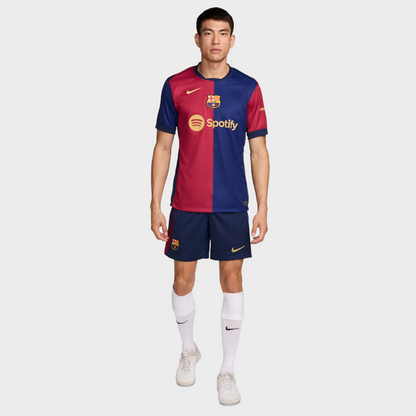 Camisa Barcelona I 24/25 - Torcedor Nike Masculina - Azul e Grená