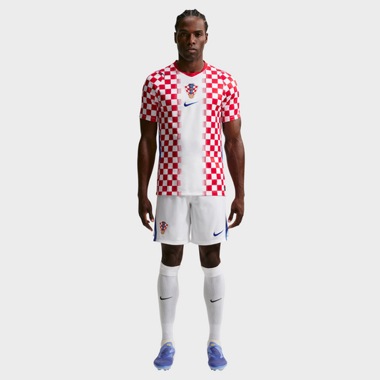Camisa Croácia I 26/27 - Torcedor Nike Masculina - Branco e Vermelho