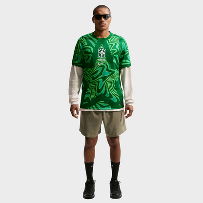 Camisa Seleção Brasileira Goleiro 26/27 - Torcedor Masculina - Verde