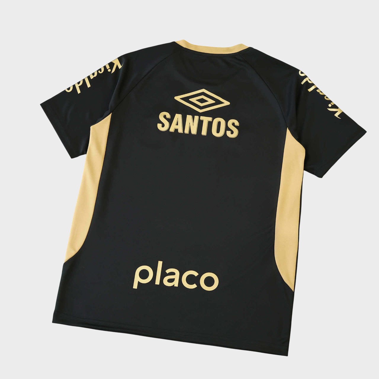 Camisa Santos Treino Jogador 25/26 - Preta + Patrocínios