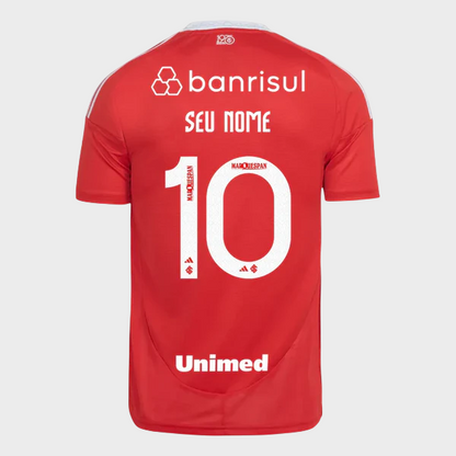 Camisa Internacional I 25/26 - Vermelha + Patrocínios