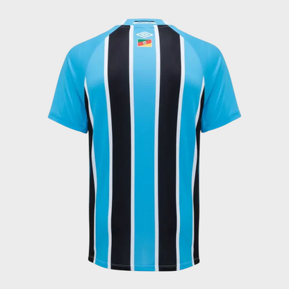 Camisa Grêmio I 25/26 - Azul e Preta + Patrocínios