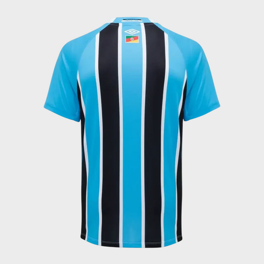 Camisa Grêmio I 25/26 - Azul e Preta + Patrocínios
