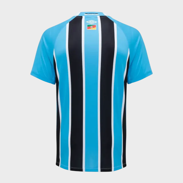 Camisa Grêmio I 25/26 - Azul e Preta + Patrocínios