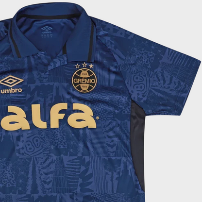 Camisa Grêmio III 25/26 - Azul + Patrocínios
