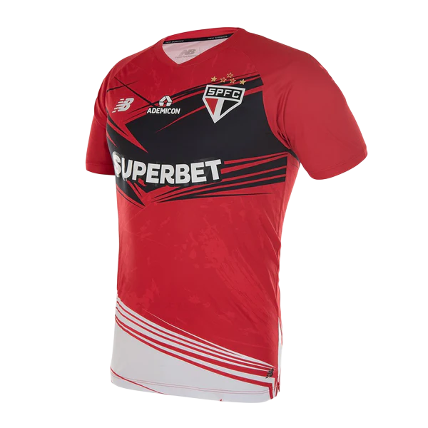Camisa São Paulo 25/26 - Goleiro - Masculina - Vermelho e Preto