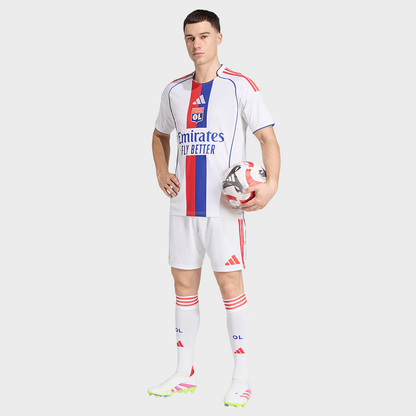 Camisa Lyon I 25/26 - Torcedor Adidas - Branca