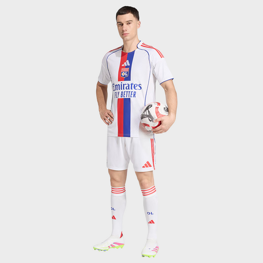Camisa Lyon I 25/26 - Torcedor Adidas - Branca