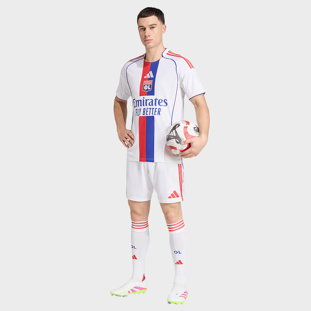 Camisa Lyon I 25/26 - Torcedor Adidas - Branca