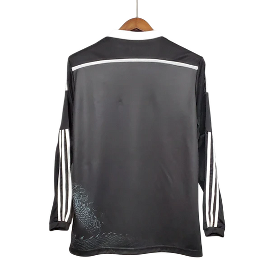 Camisa Real Madrid III 2014/2015 Manga Longa - Retrô - Preto