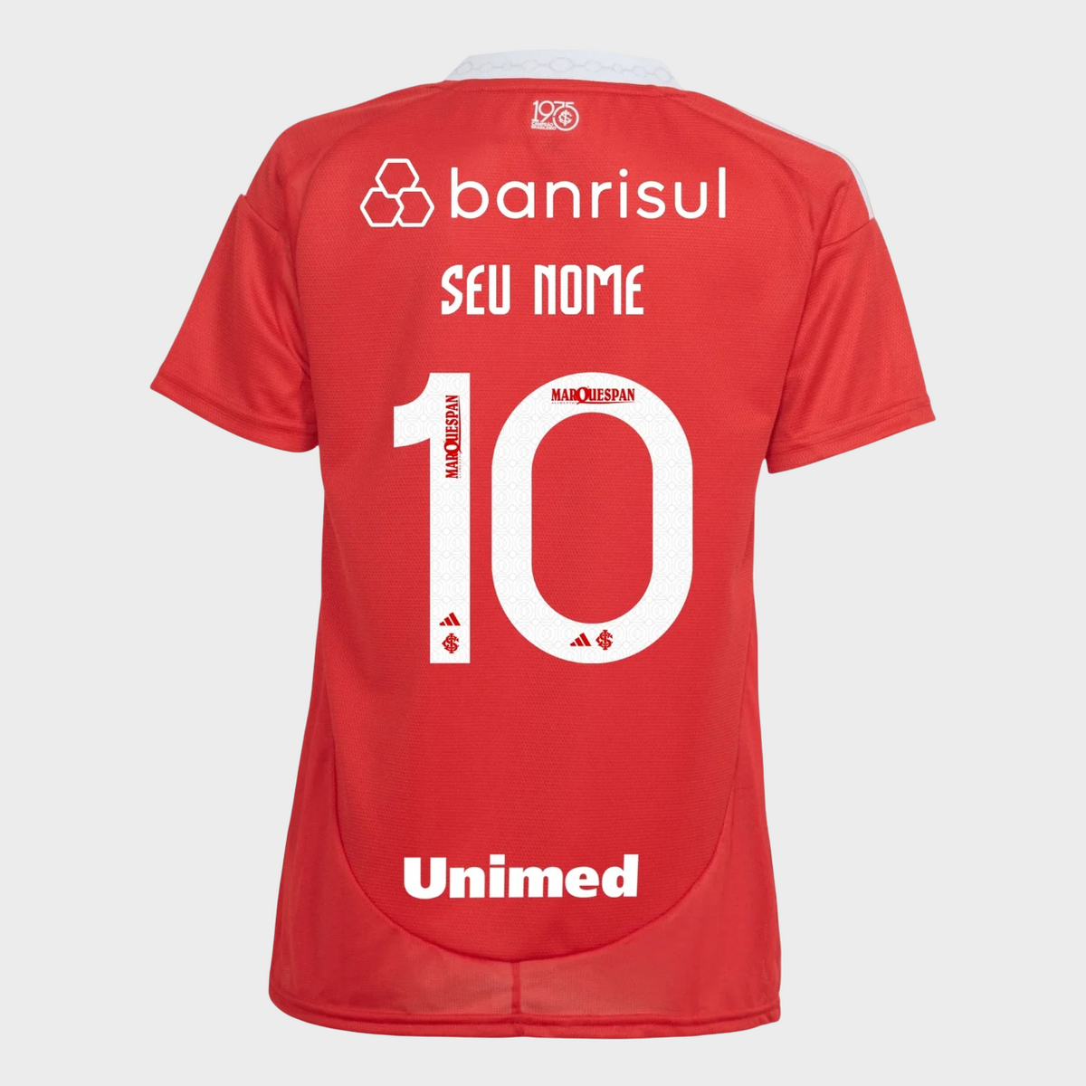 Camisa Internacional Feminina I 25/26 - Vermelha + Patrocínios