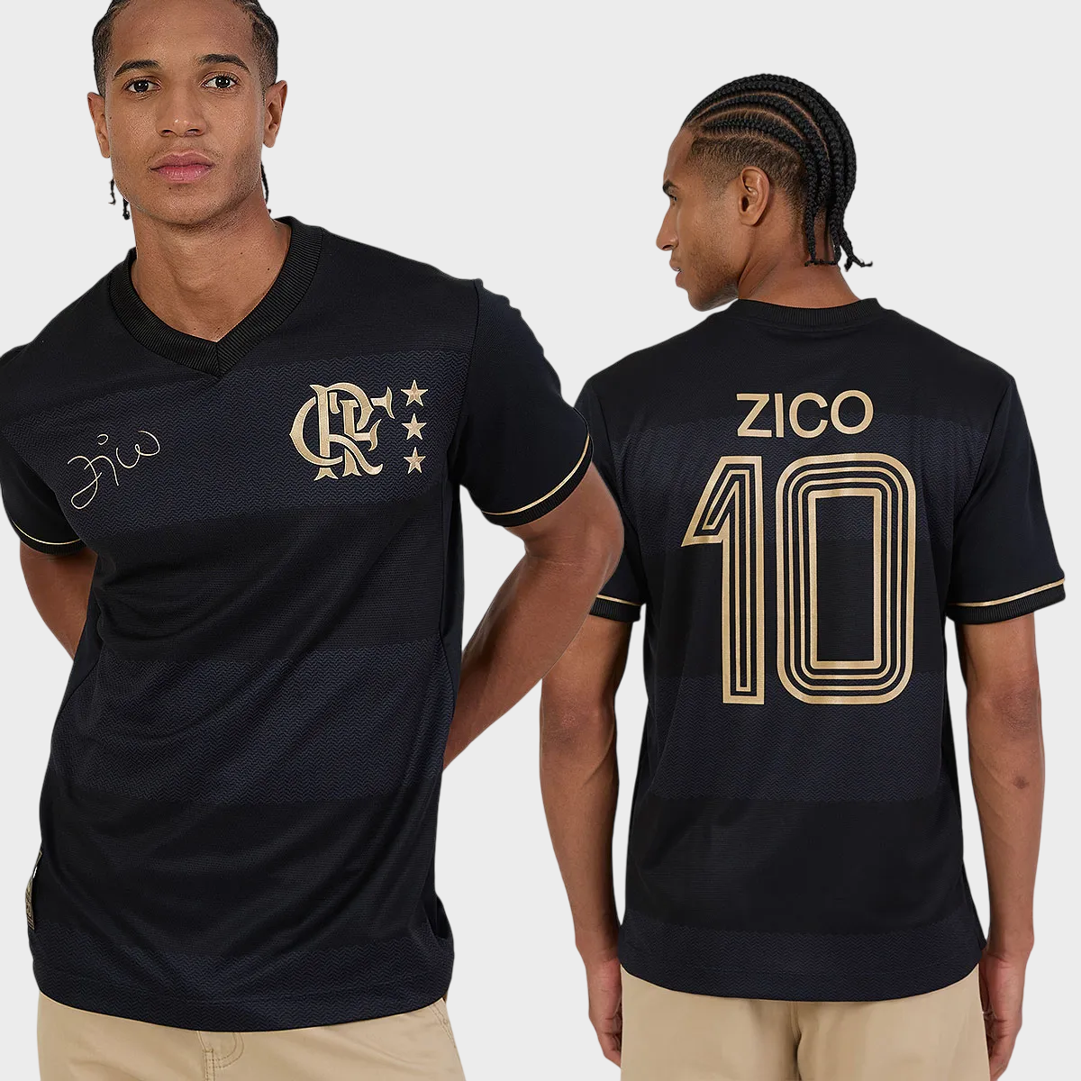 Camisa Flamengo Edição Especial Zico 25/26 Adidas Masculina - Preto