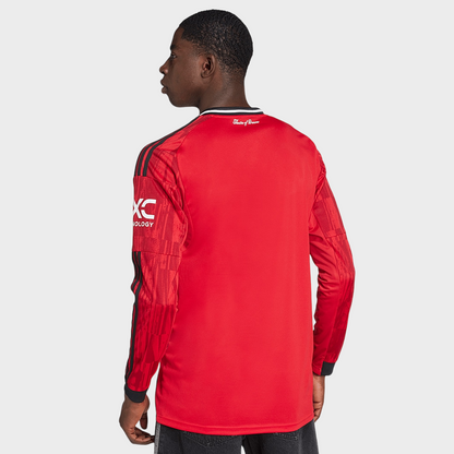Camisa Manchester United I Manga Longa 25/26 - Torcedor Adidas Masculina - Vermelha