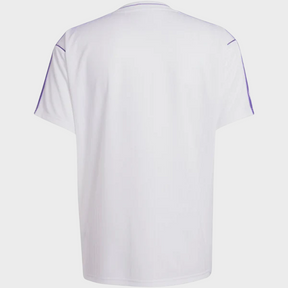 Camisa Real Madrid Terrace Icons 25/26 - Adidas - Branca e Roxa