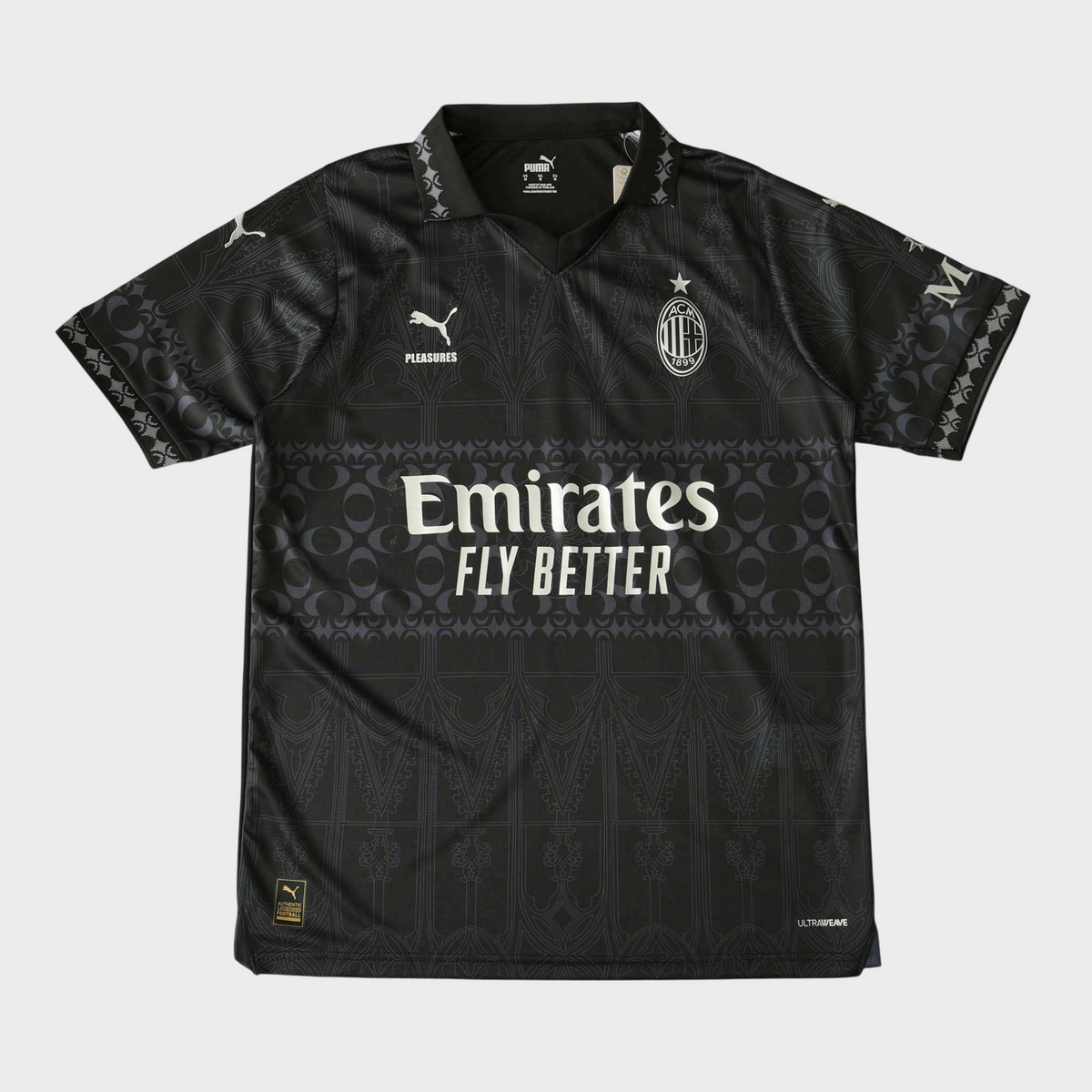 Camisa AC Milan Pleasures 23/24 - Torcedor - All Black