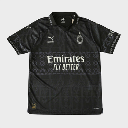 Camisa AC Milan Pleasures 23/24 - Torcedor - All Black