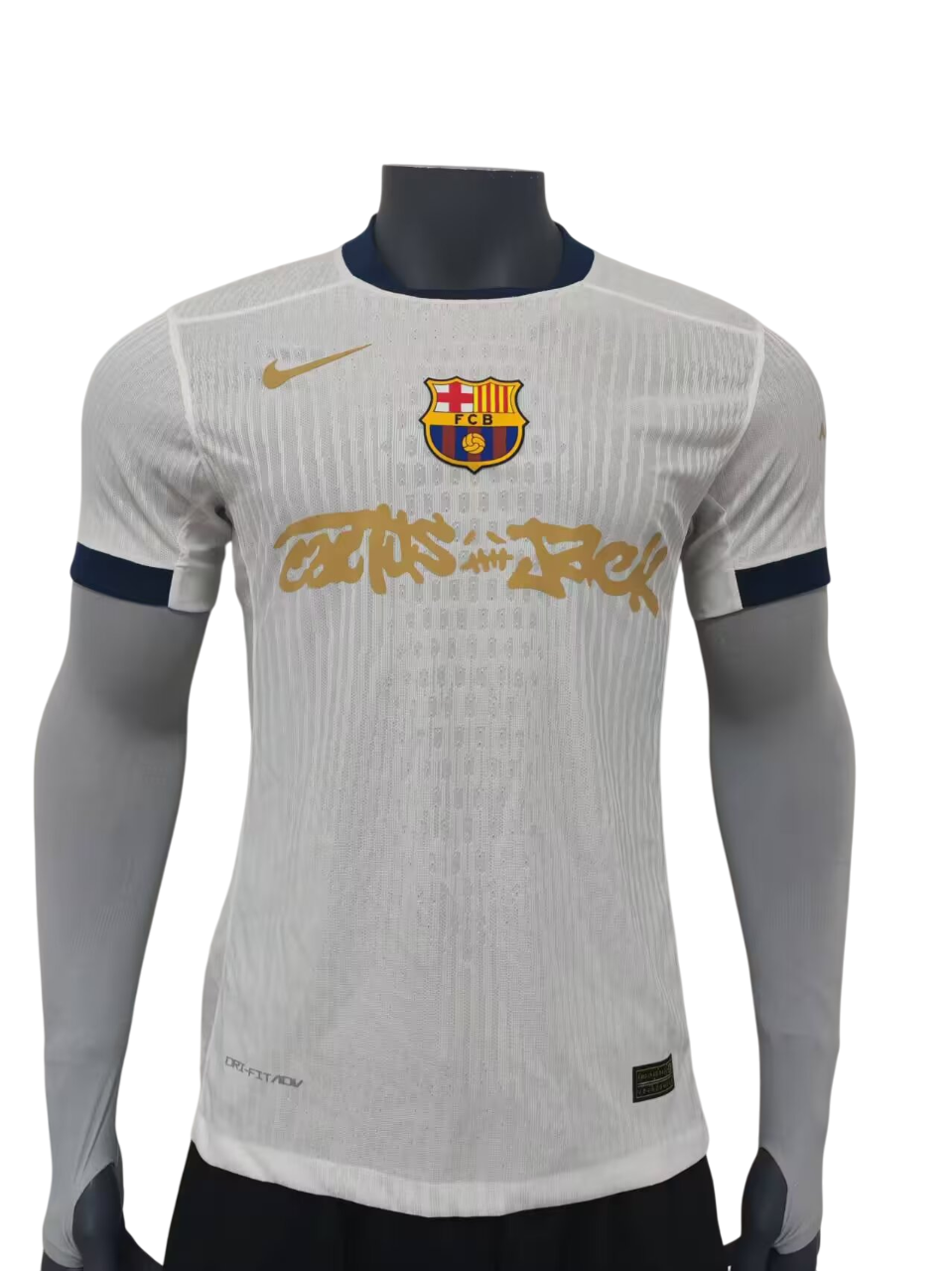 Camisa Barcelona x Travis Scott 24/25 - Torcedor Masculino - Branca