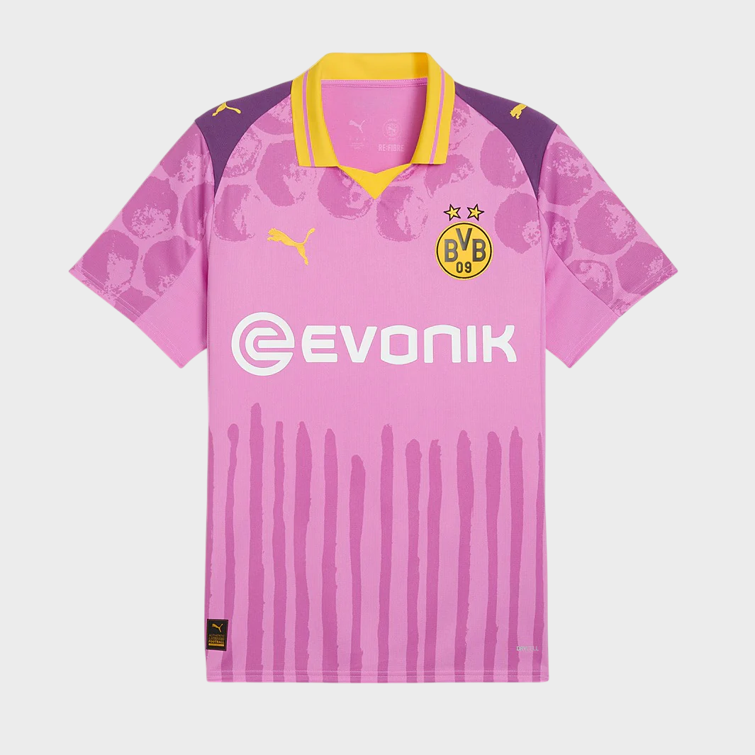 Camisa Borussia Dortmund KIDSUPER - Torcedor Puma Masculina - Rosa