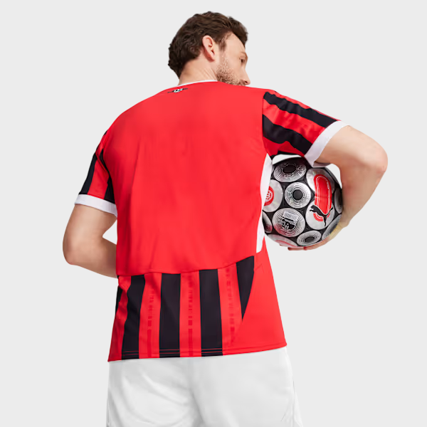 Camisa AC Milan I 24/25 - Torcedor Puma Masculina - Vermelho