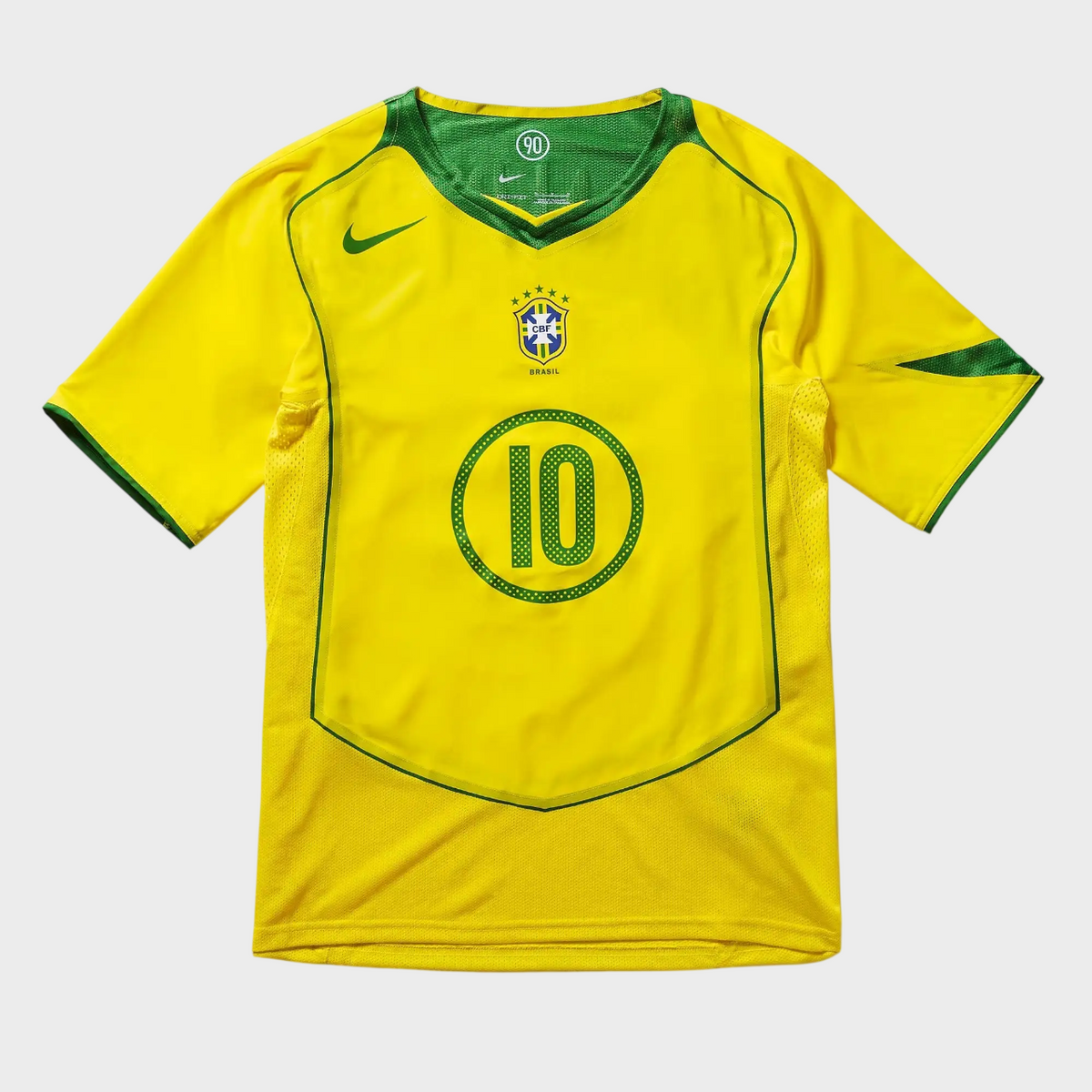 Camisa Seleção Brasileira I 2004 Reedição Total 90 Nike - RONALDINHO 10