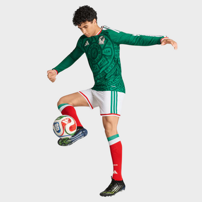 Camisa México I Manga Longa 26/27 - Torcedor Masculina - Verde
