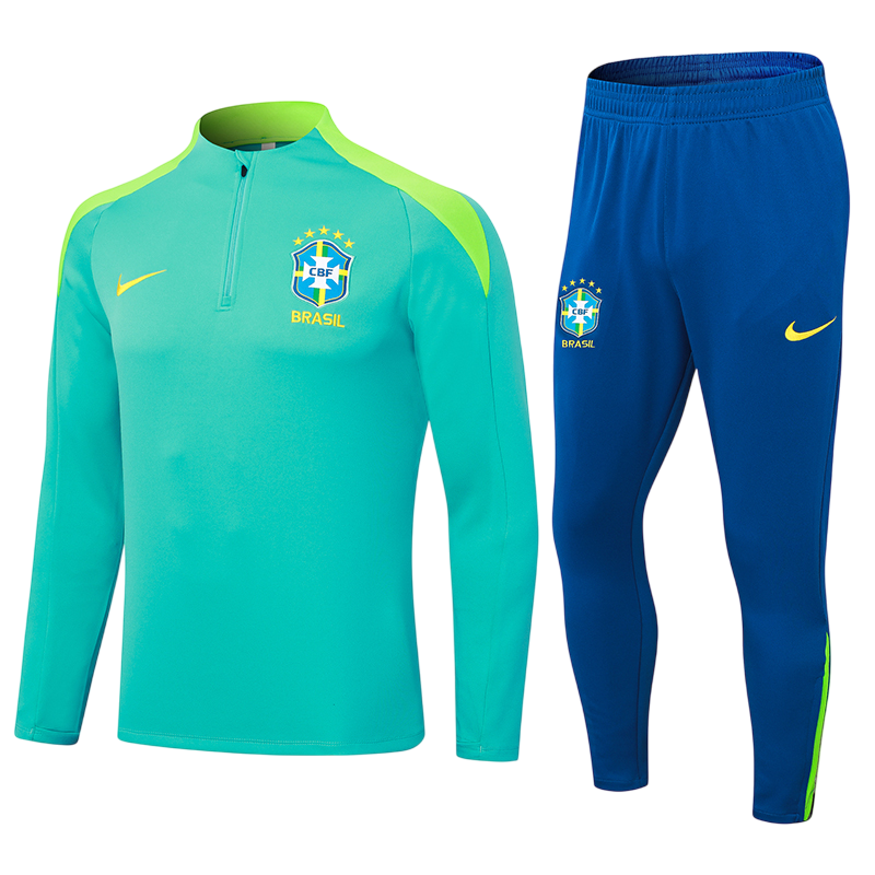 Conjunto Agasalho Treino Brasil 24/25 - Verde