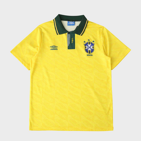 Camisa Seleção Brasileira I 1991/1993 - Retrô - Amarela