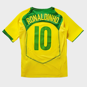 Camisa Seleção Brasileira I 2004 Reedição Total 90 Nike - RONALDINHO 10