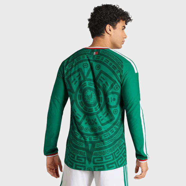Camisa México I Manga Longa 26/27 - Torcedor Masculina - Verde