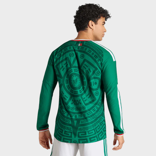 Camisa México I Manga Longa 26/27 - Torcedor Masculina - Verde