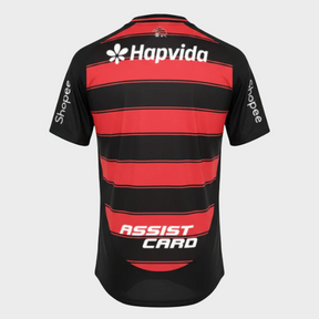 Camisa Flamengo I 25/26 - Torcedor + Patrocínios - Vermelha e Preta