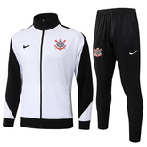 Conjunto Agasalho Treino Corinthians 25/26 - Preto e Branco