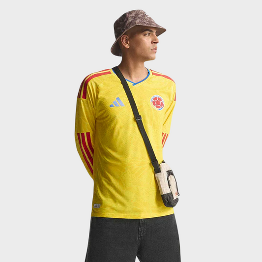 Camisa Colômbia I Manga Longa 26/27 - Torcedor Adidas Masculina - Amarela