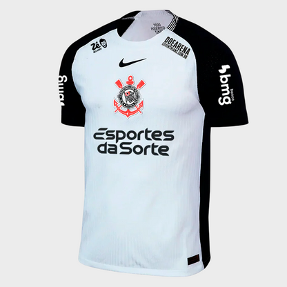Camisa Corinthians I 25/26 - Jogador - Branca + Patrocínios