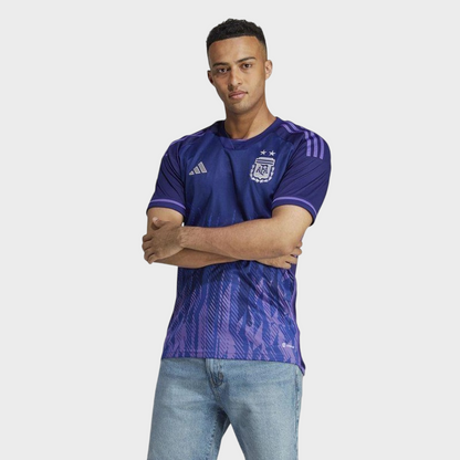 Camisa Argentina II 2022 Torcedor Adidas Masculina - Roxa - Retrô
