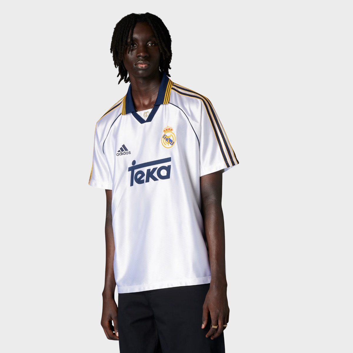 Camisa Real Madrid I 1999/2000 Adidas - Branca - Retrô