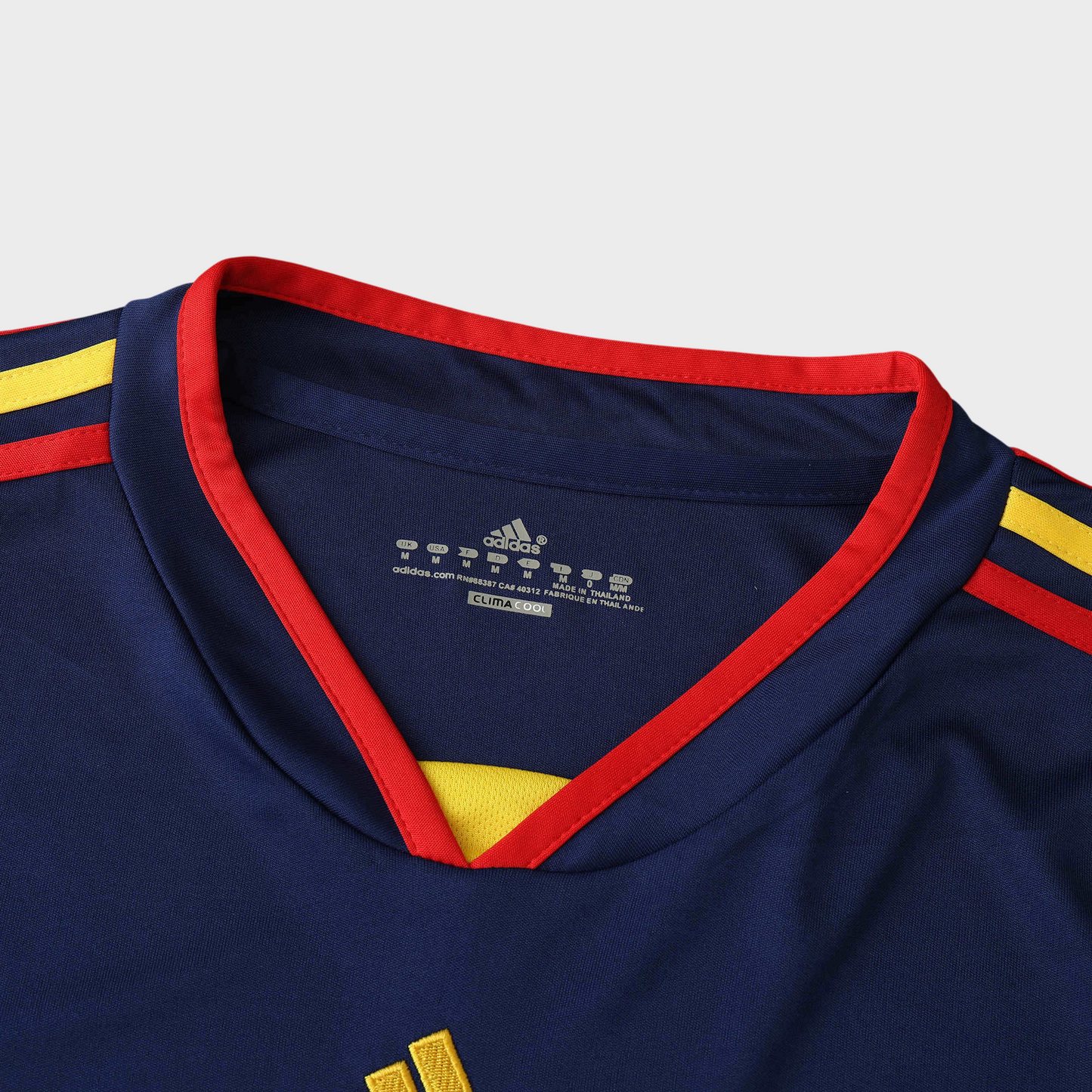 Camisa Espanha II 2010 - Azul - Retrô
