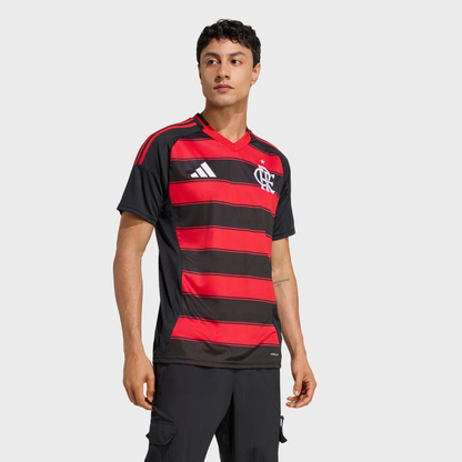 Camisa Flamengo I 25/26 - Torcedor Masculina - Vermelha e Preta