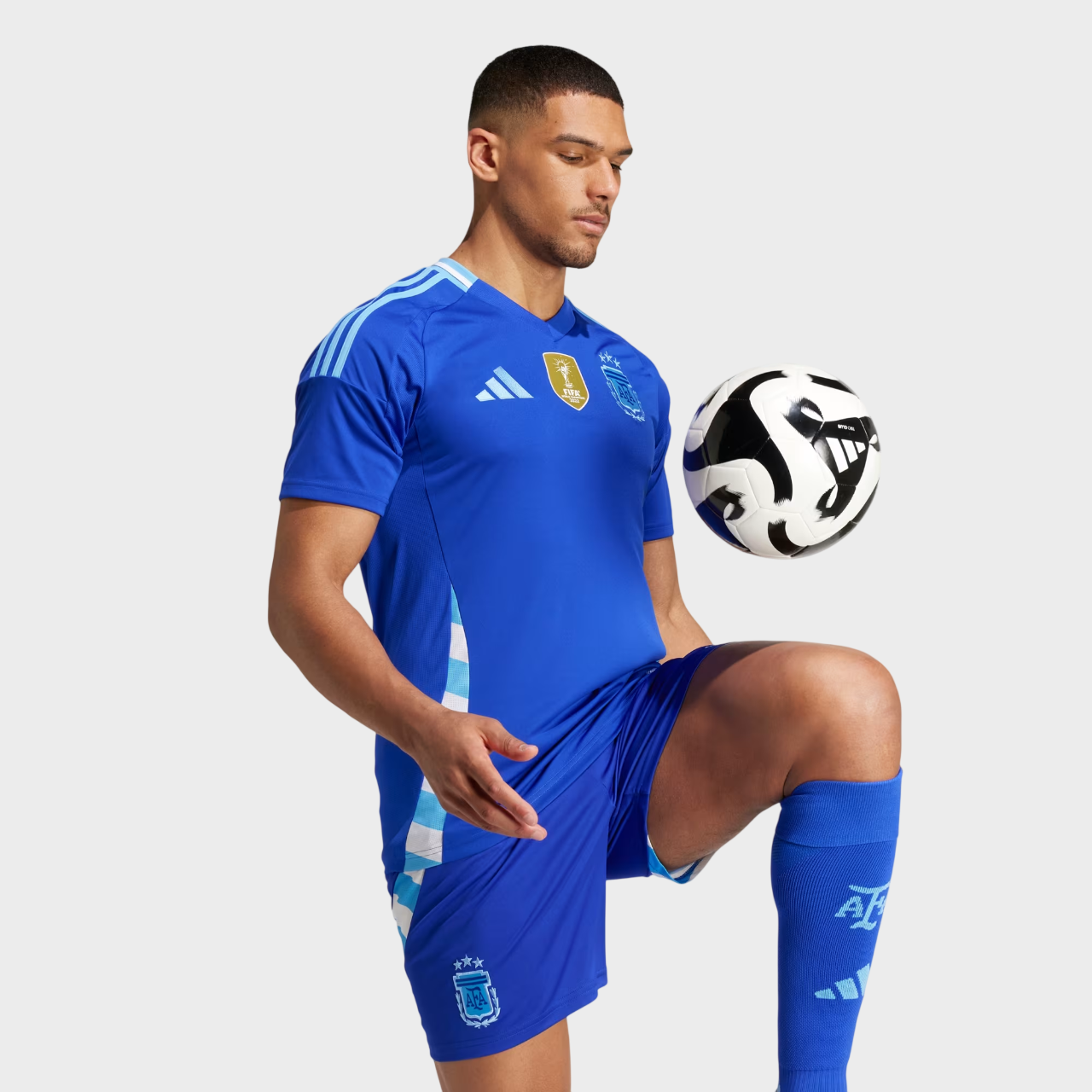 Camisa Argentina II 24/25 Torcedor Adidas Masculina + Patch Campeão do Mundo